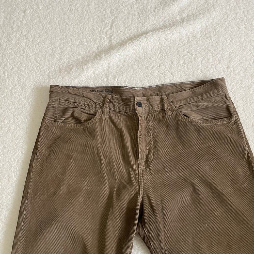 SAVE KHAKI UNITED SKU men’s POCKET CORD JEAN brown corduroy sz 38 fits 40 - Picture 6 of 9